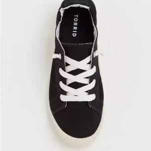 Torrid Black Sneakers with White Laces 8W